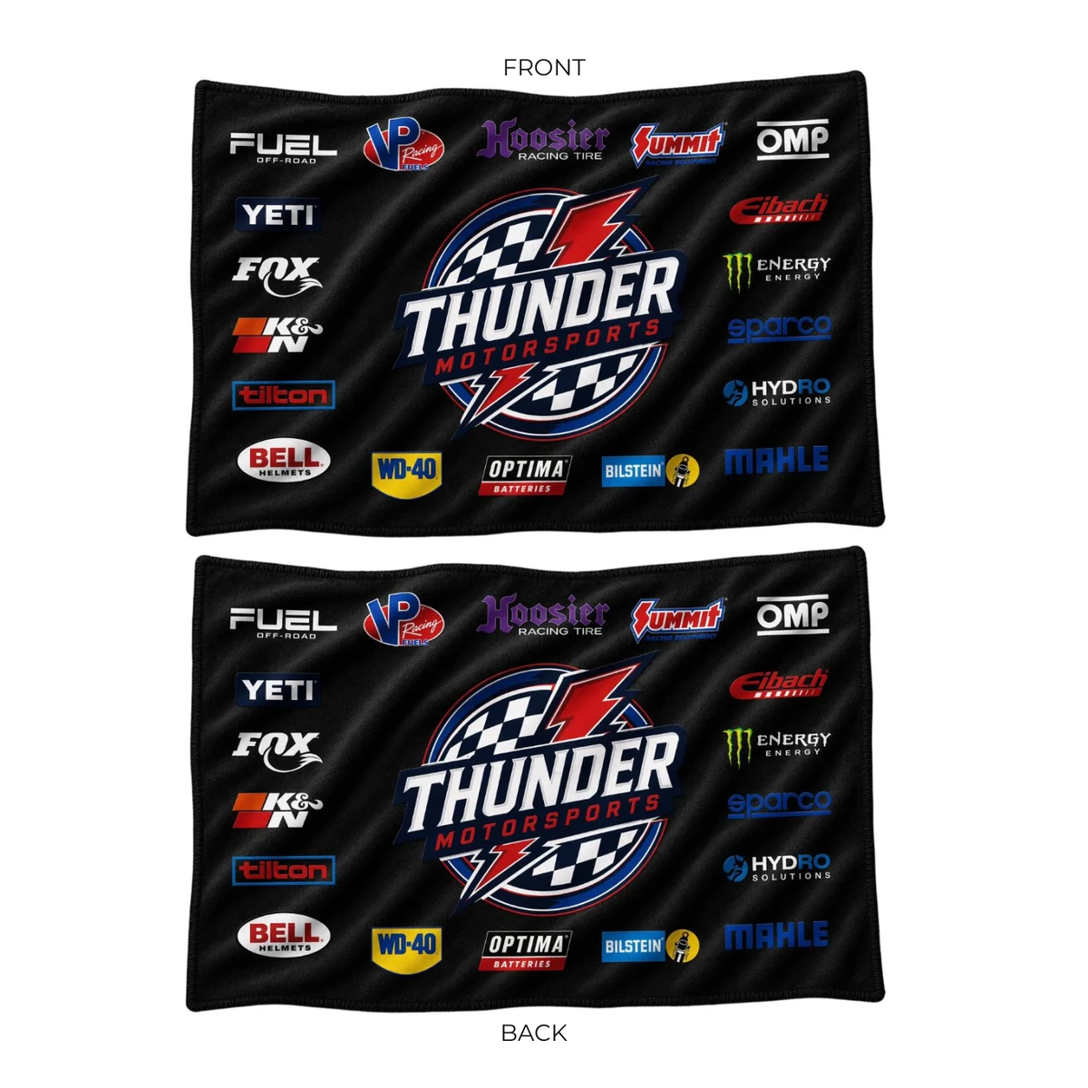 24 Hr Express Ship - Colored Microfiber Dri-Lite Terry Rally, Sports, Skate Towel, 12x18, sublimated 1