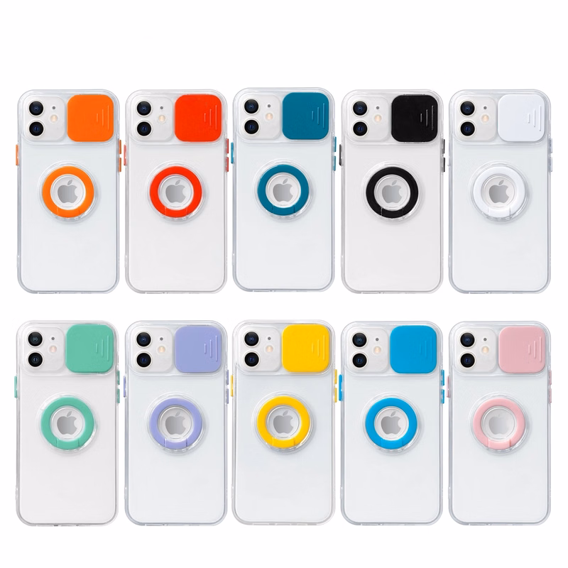 Phone Case  with Ring Holder Slide Camera Cover