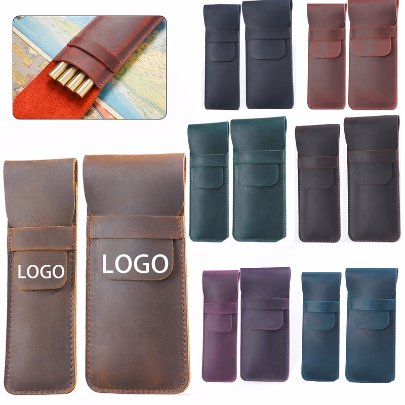 Cowhide Pencil Case