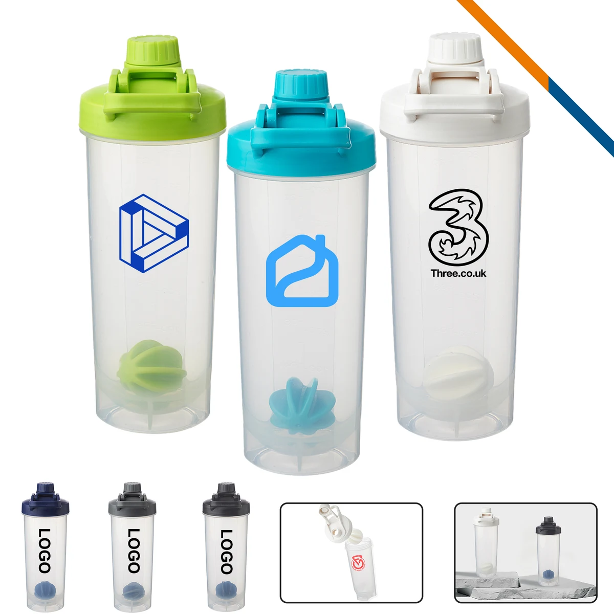 Nashia Shaker Bottle - 24 OZ. 1