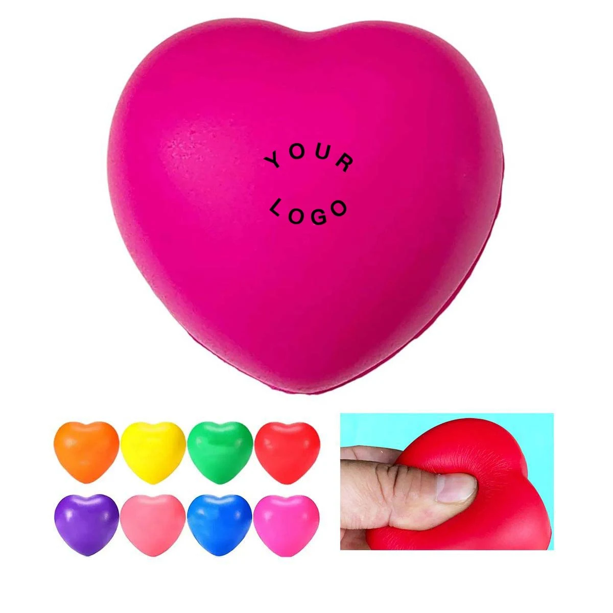 Promotional Foam Stress Ball Heart Shape 1