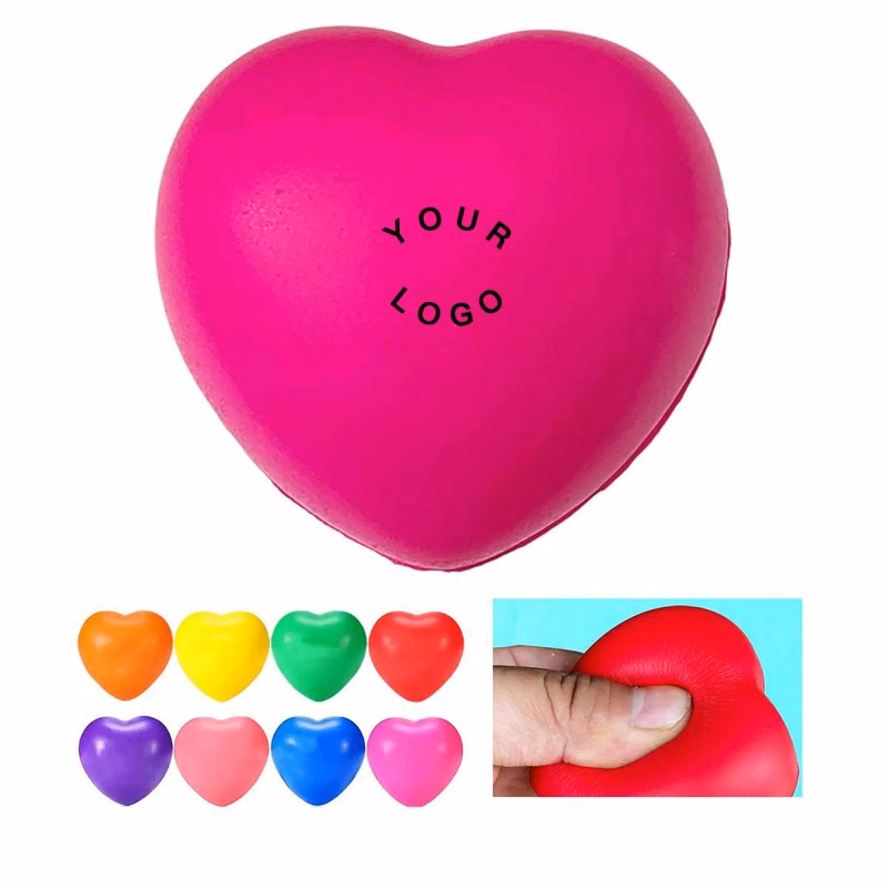 Promotional Foam Stress Ball Heart Shape