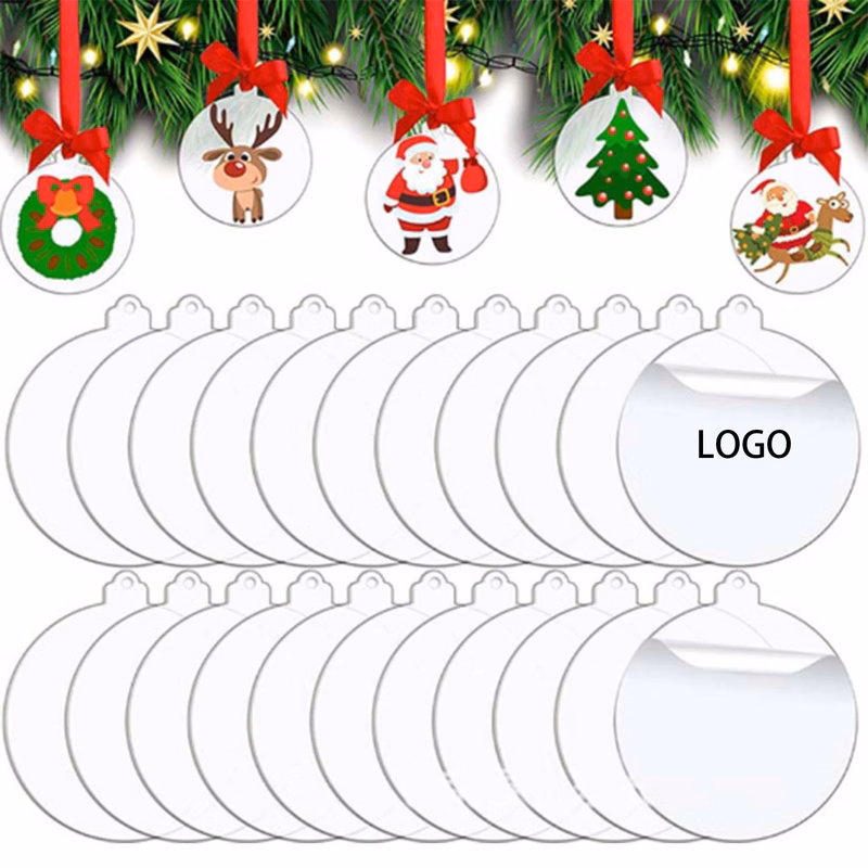 Christmas Round Acrylic Hangtag