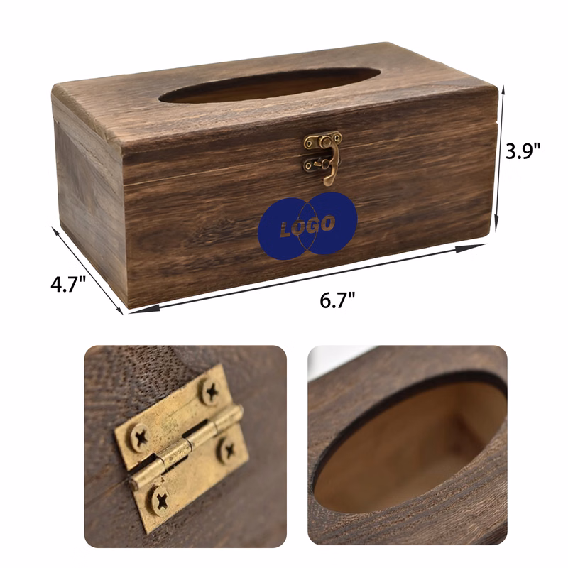 MOQ 50 PCS Warm Wooden Tissue Box