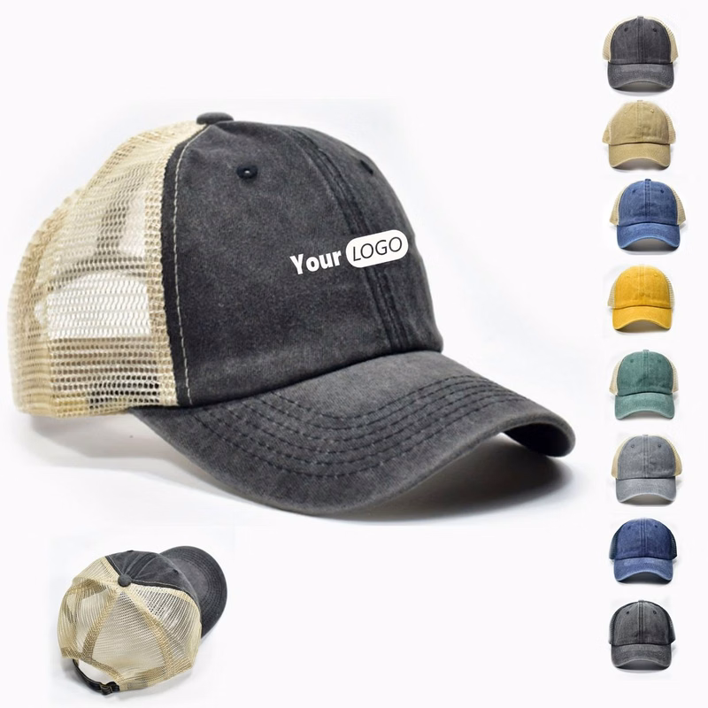 Curved Brim Soft Cotton Baseball Cap Outdoor Sun Hat