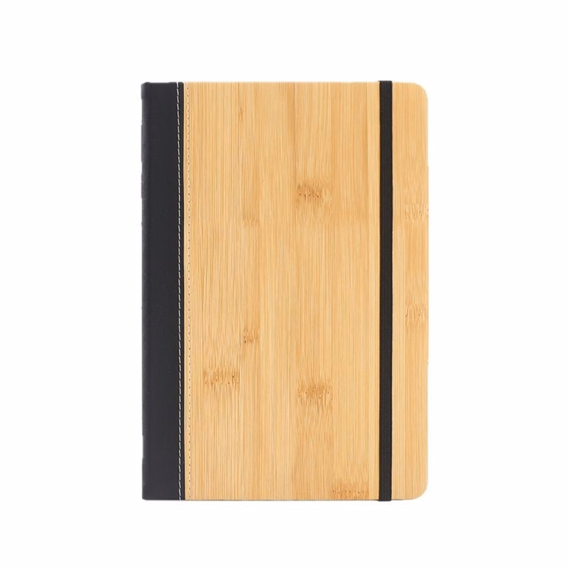 A5 Bamboo Look Hard Cover Notebook