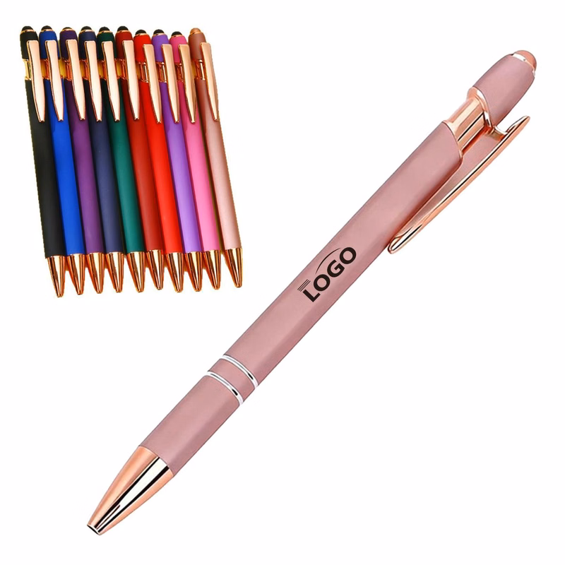 Retractable Ballpoint Pen With Stylus