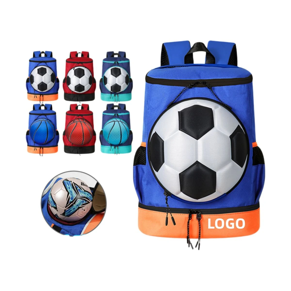 High-Density Nylon Sports Ball Backpack 1