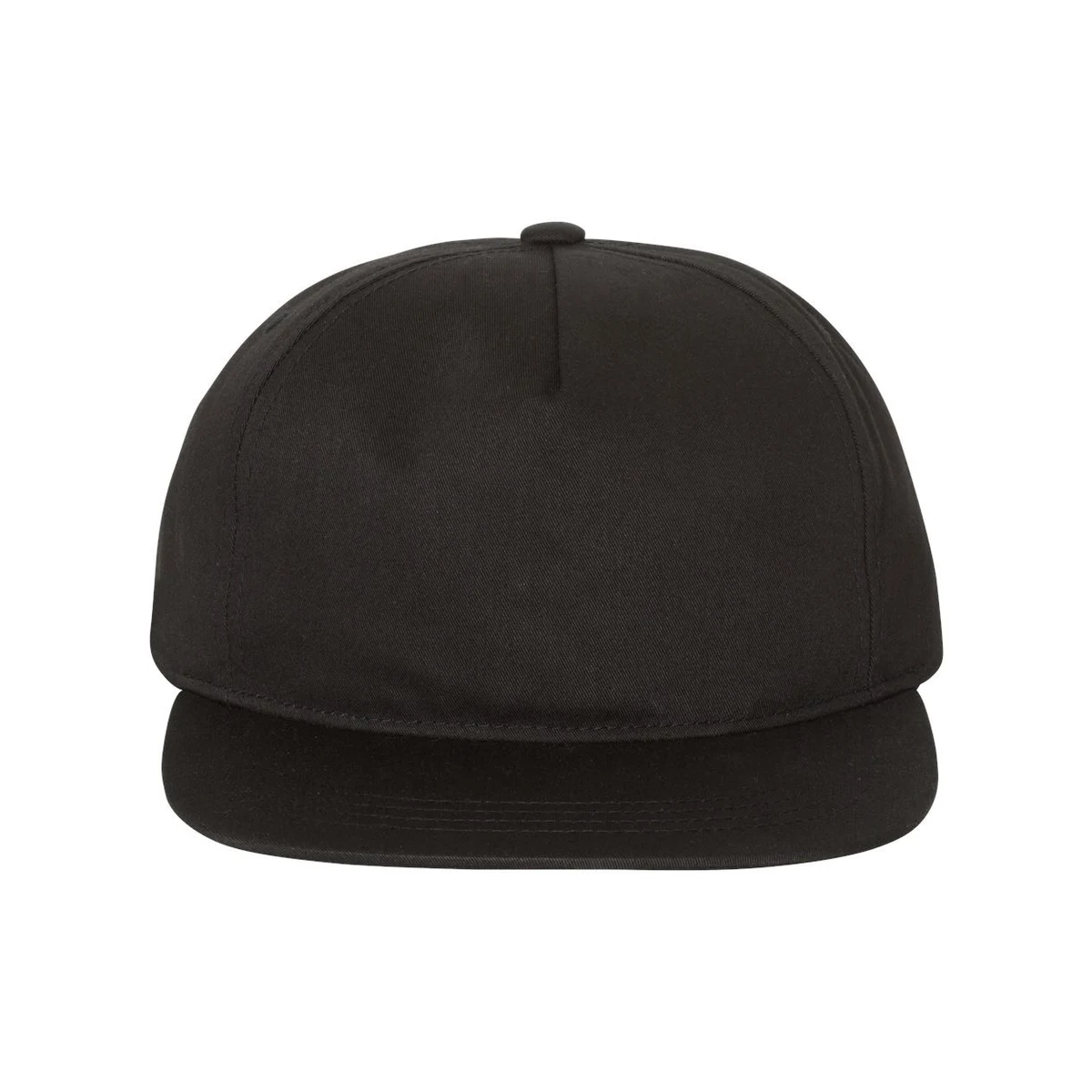 Lightly-Structured Five-Panel Snapback Cap - 6502 1