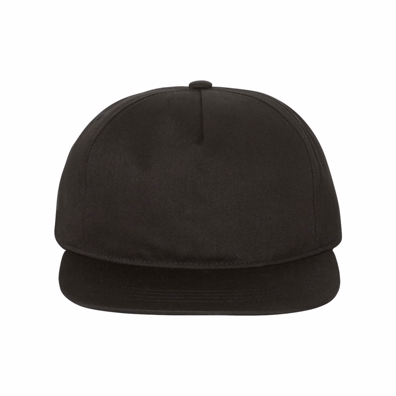 Lightly-Structured Five-Panel Snapback Cap - 6502