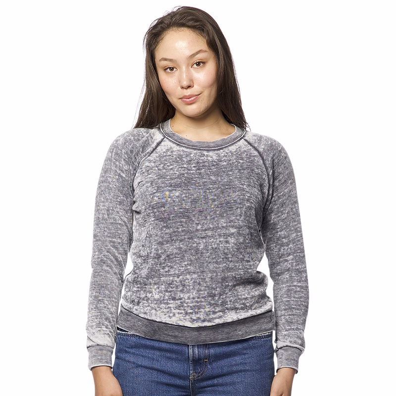 Women's Burnout Fleece Raglan Pullover