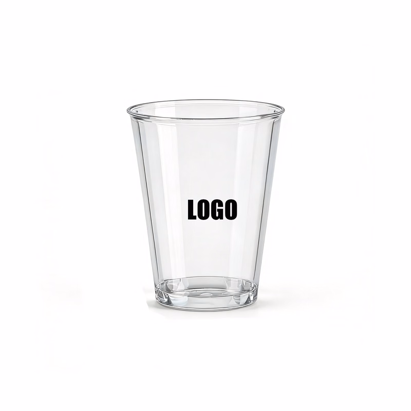 7oz 200ml clear plastic drinking cup for aviation travel