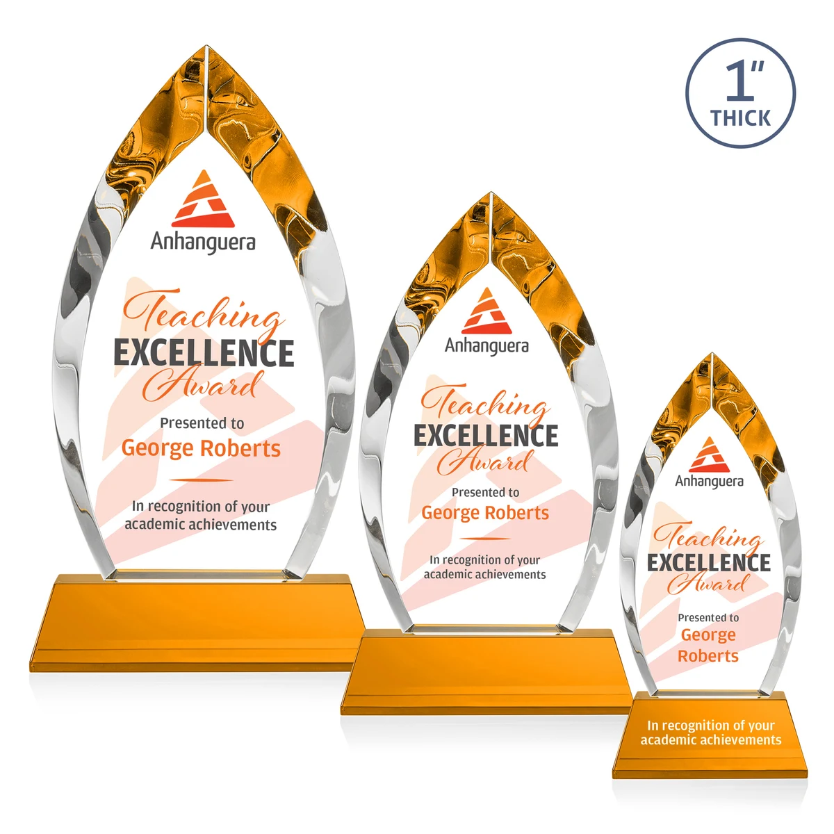 Marinello VividPrint™ Award on Base - Amber 1