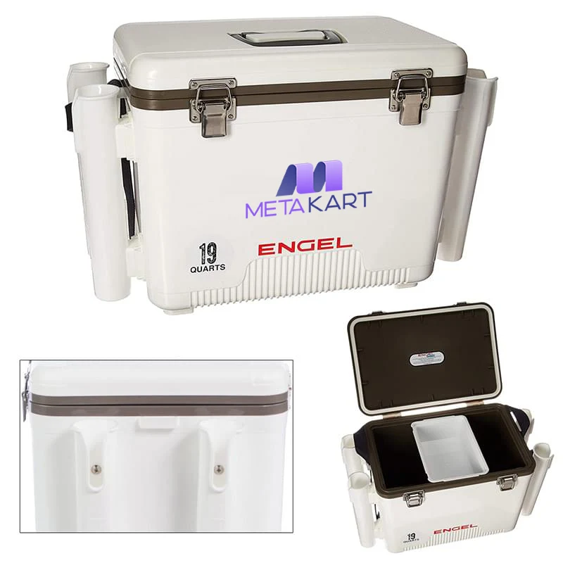 19 Qt. Medium Engel® Cooler With Rod Holders 1