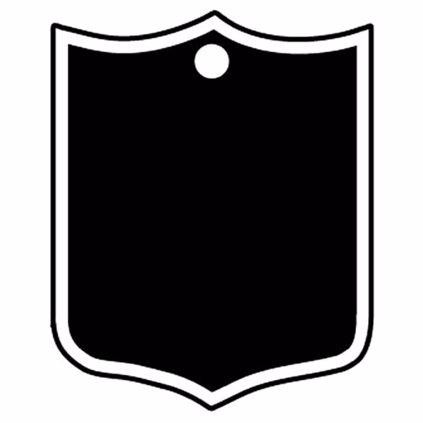 Shield 8 Key Tag - Spot Color