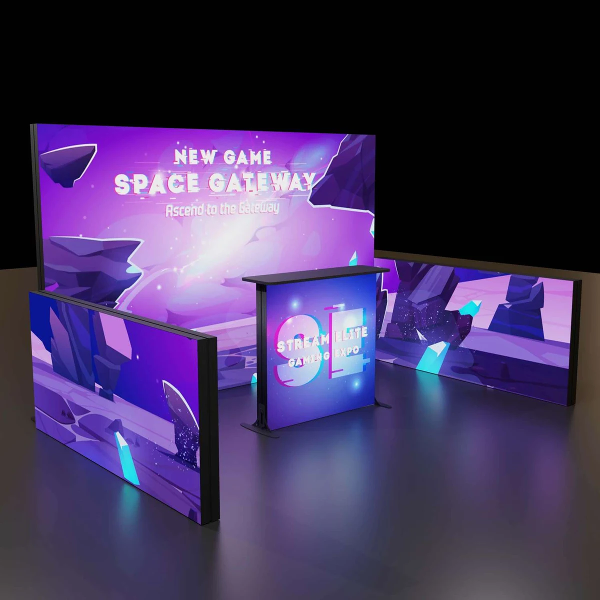 8'H Astra Modular Booth Kit 1 1