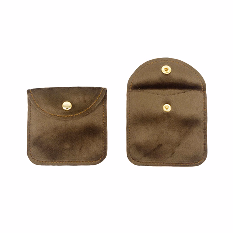 Velvet Snap Pouch For Jewelry Or Coins 3.2" x 3.2"