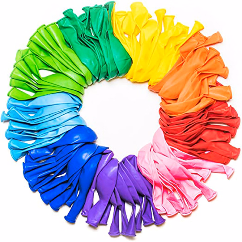 Personalized 12" Party Multicolor Latex Balloon