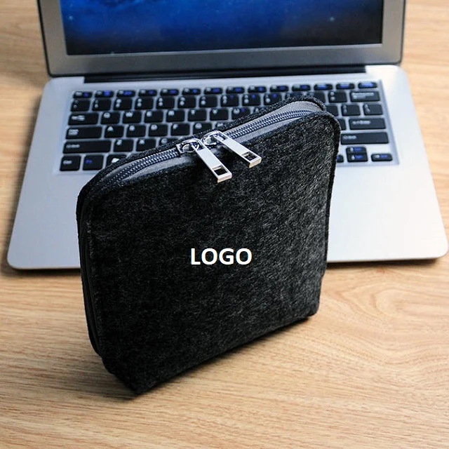 Felt Pouch Organizer with Zipper 1