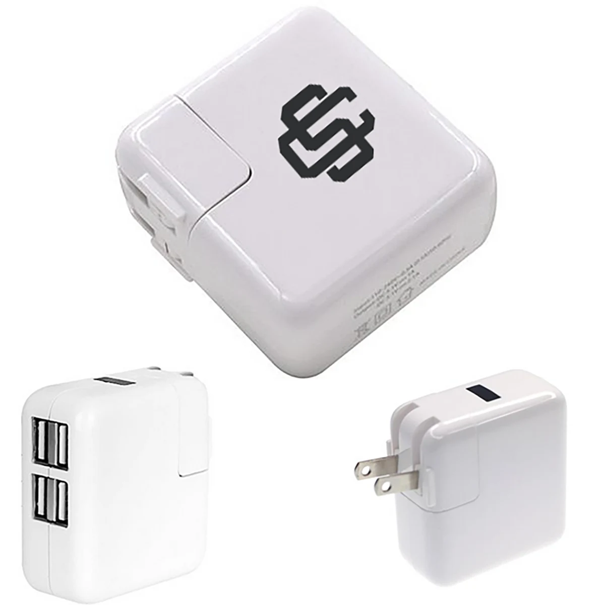Logan USB Wall Plug Charger 4-port with foldable plug 1