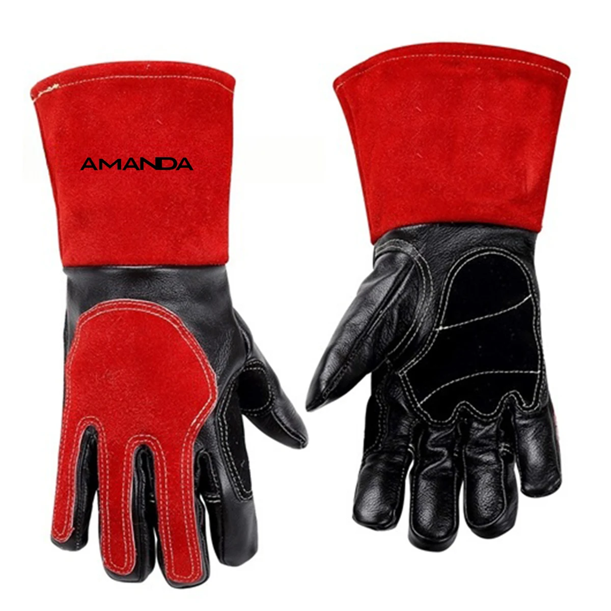Anti-Impact Leather Welding Mechanic Cut Resistant Gloves 1