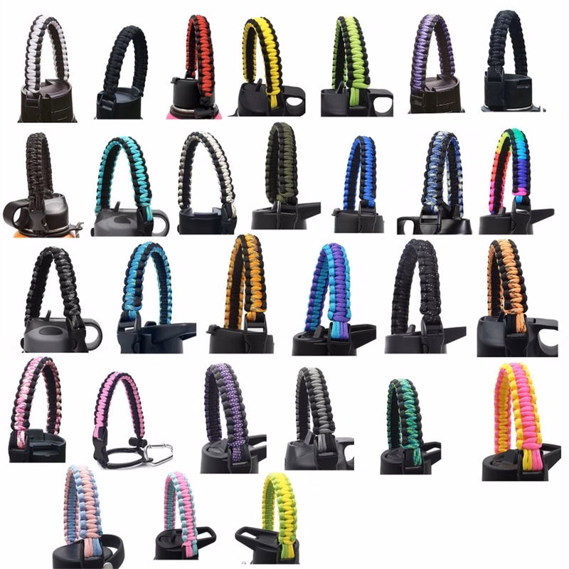 Paracord Handle Fits Wide Mouth Bottles 12Oz To 64Oz