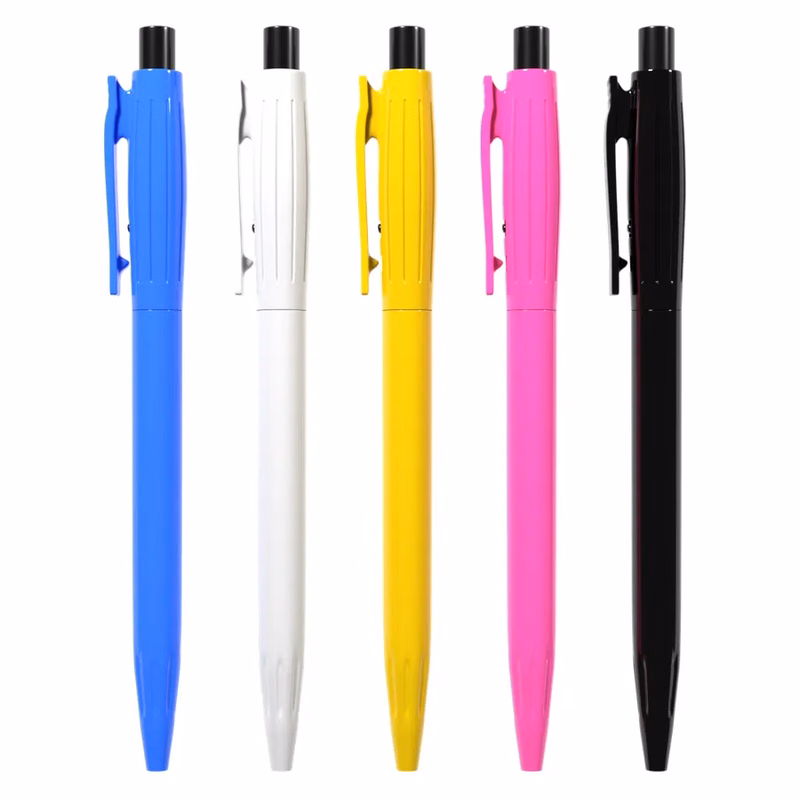 Old Style Retractable Plastic Ball Pen