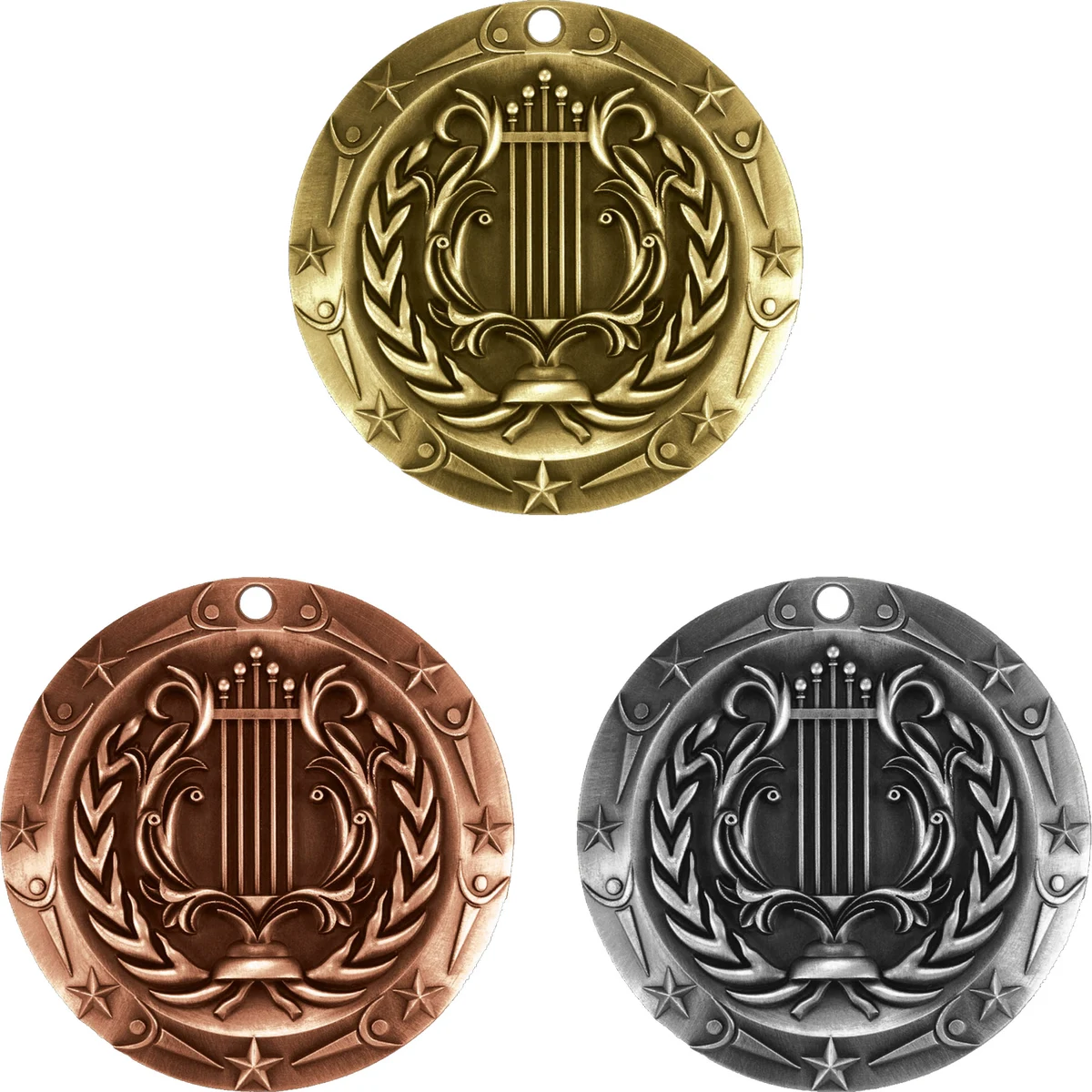 Stock World Class Sports & Academic Medals: Music 1