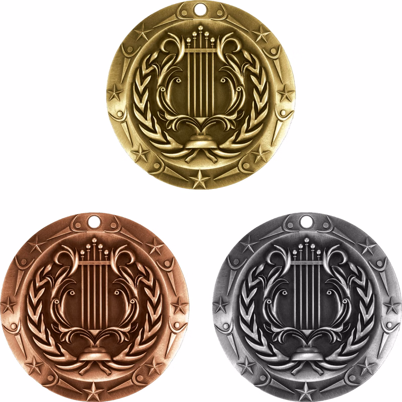 Stock World Class Sports & Academic Medals: Music