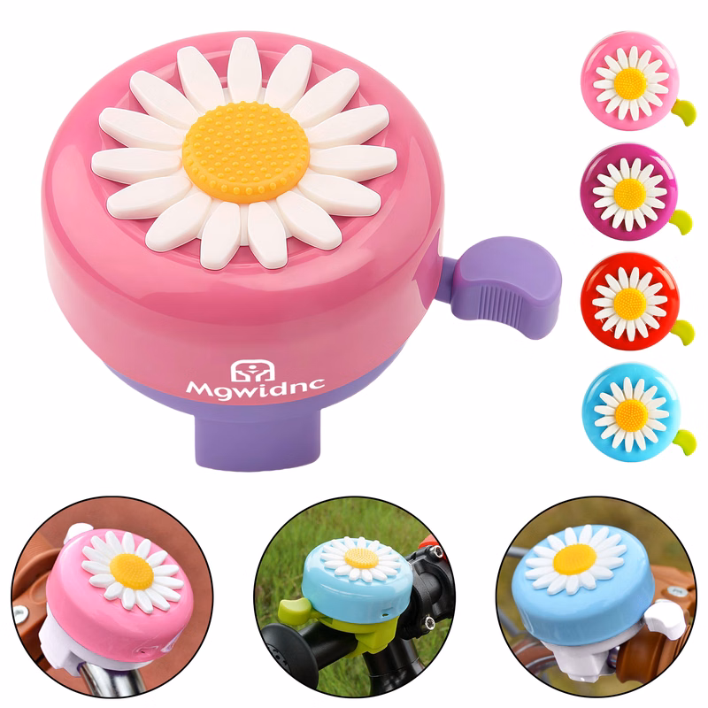 Flower Bike Bell - Cartoon Daisy Design