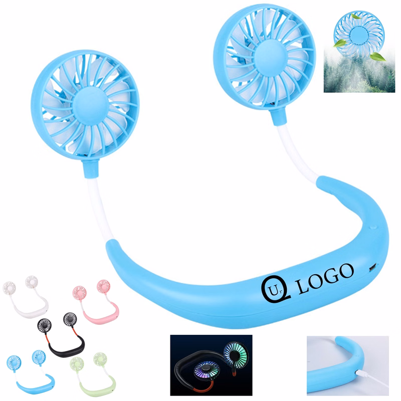 Portable Neck Fan W/Light