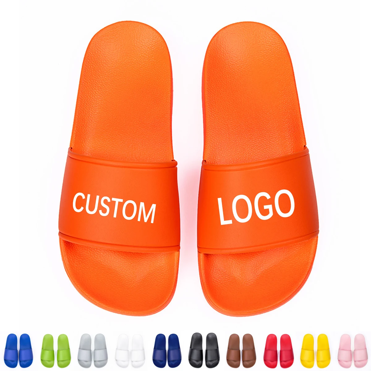 Full Color Platform Summer Slides Slippers 1