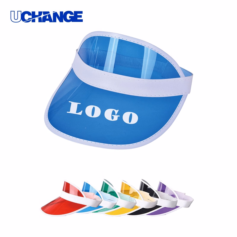 Sun Protection PVC Visor Cap for Outdoor Use
