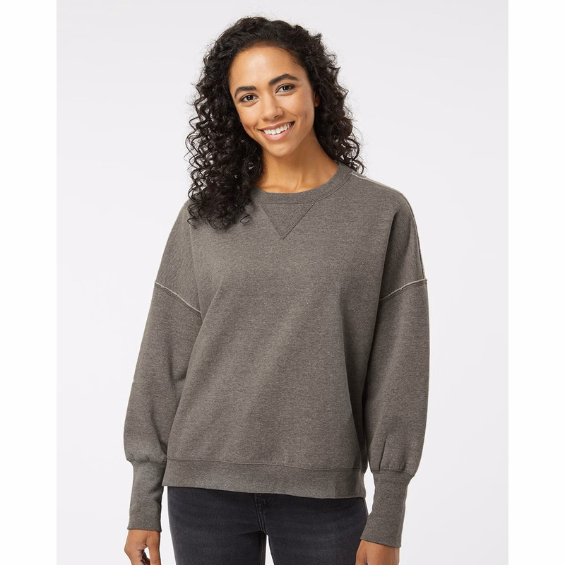 Women's Sueded Fleece Crewneck Sweatshirt - W22712