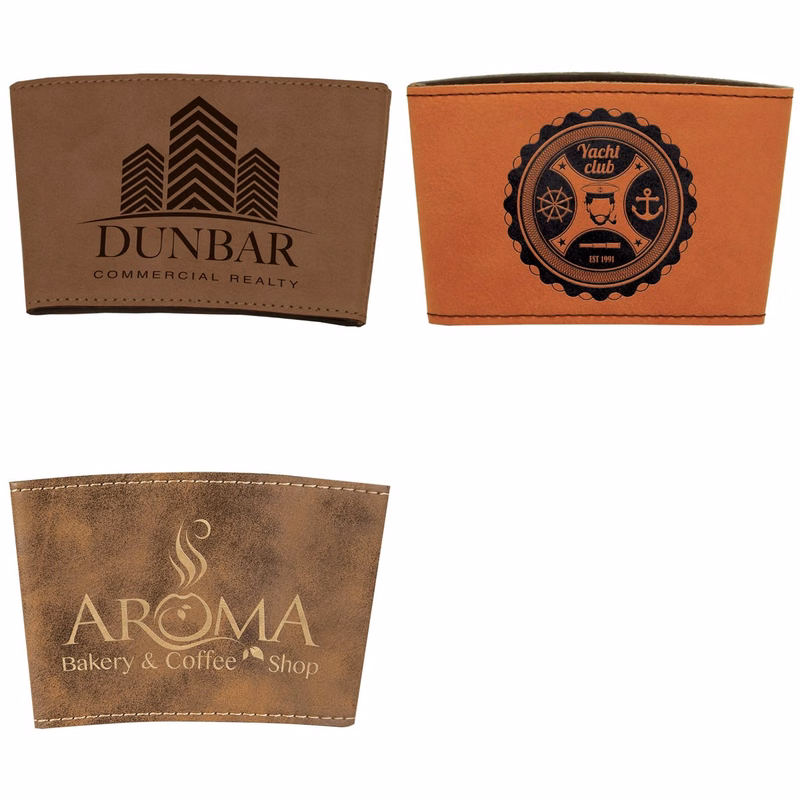 3" Leatherette Mug Sleeve