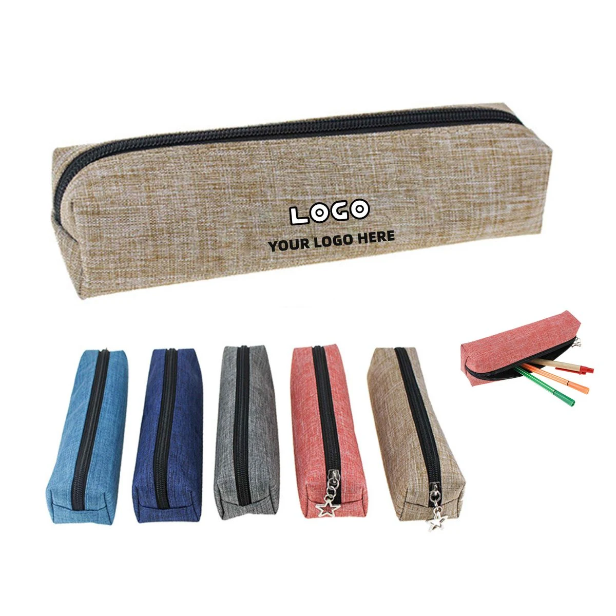 Custom Branded Fabric Pencil Case 1