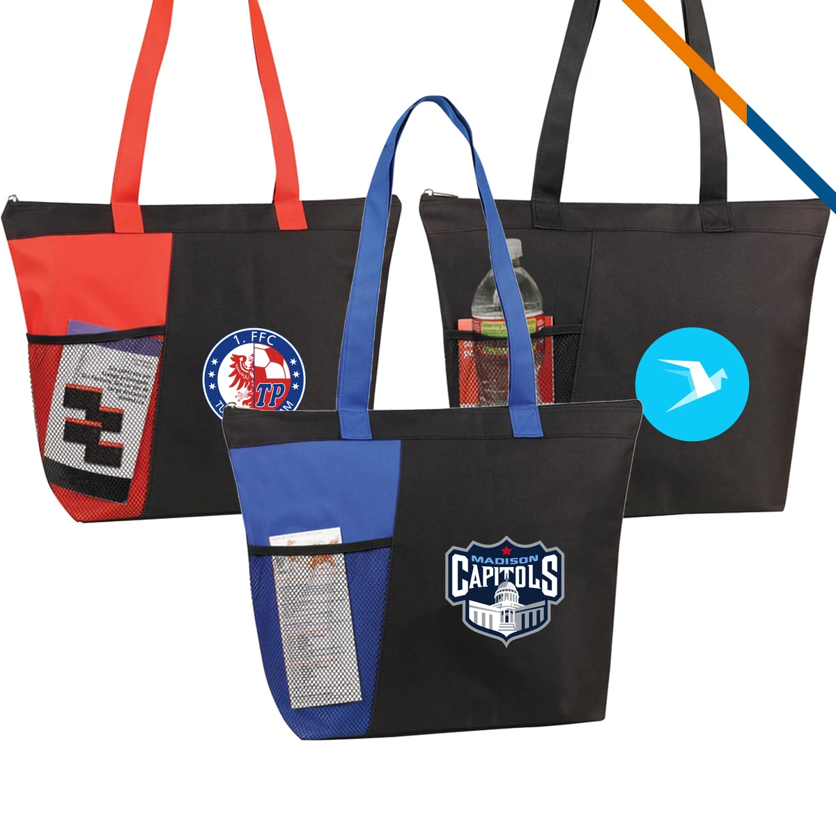 Metic Tote Bag, custom tote bag with logo imprint 1