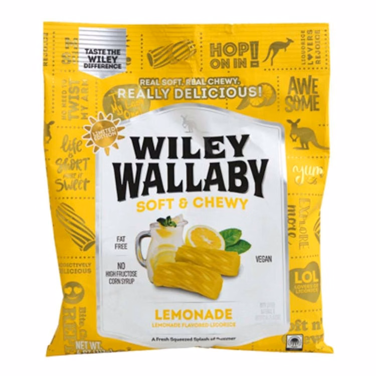 Wiley Wallaby Lemonade Licorice