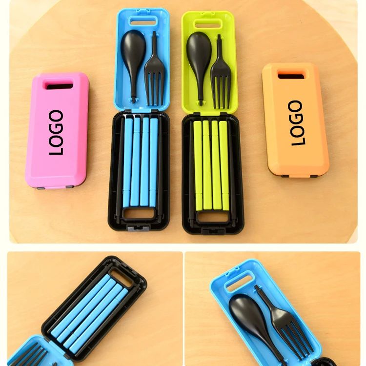 3 Pieces Fork Spoon Chopsticks Flatware Set 1