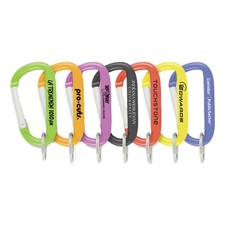8 Mm Aluminum Carabiner w/Key Ring 1