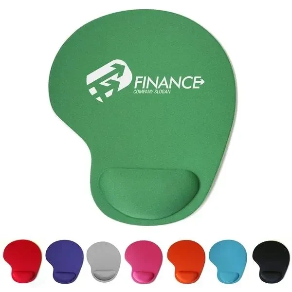 Custom 8.98 Inch EVA Cloth Mouse Pad with Ergonomic Wrist Rest — Tech Desk Accessory 1