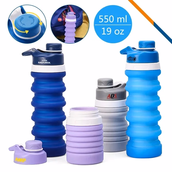 Eskers Collapsible Bottle for Commutes, Fitness and Travel