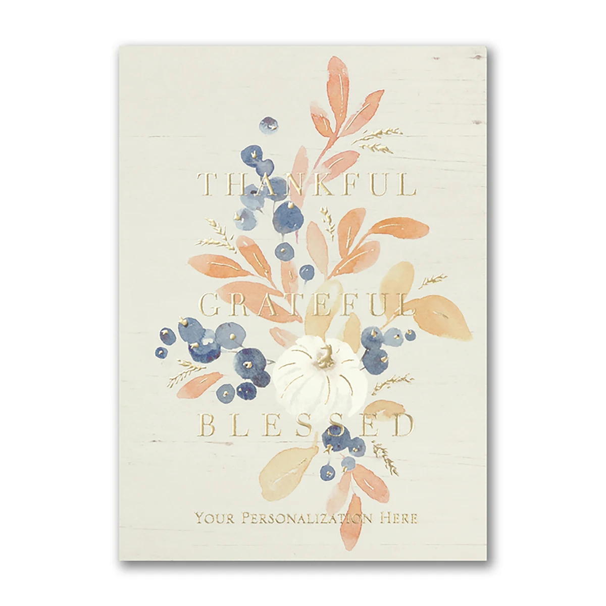 Rustic Blessings Thanksgiving Folder Card 1