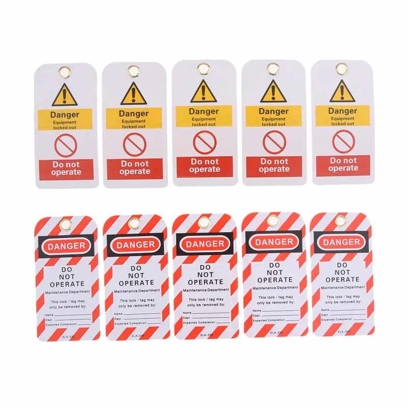 Safety Warning Tag Out