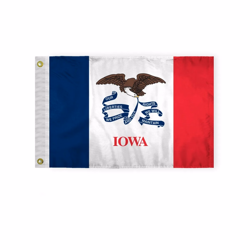 12"x18" to 8'x12' Iowa Nylon Flags