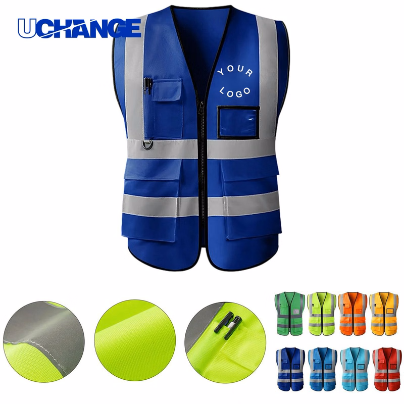 Polyester Reflective Vest for Nighttime Visibility