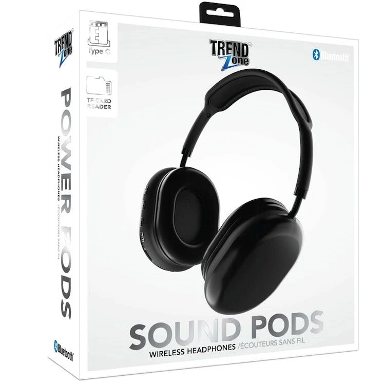 Bluetooth Headphones - Black/White TF Card 1