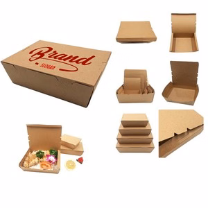 Disposable Kraft Paper Take Out Food Boxes