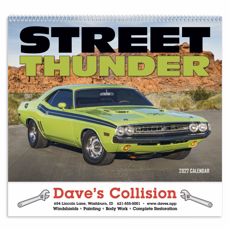 HotLine® Products Street Thunder Appointment Calendar - Spiral