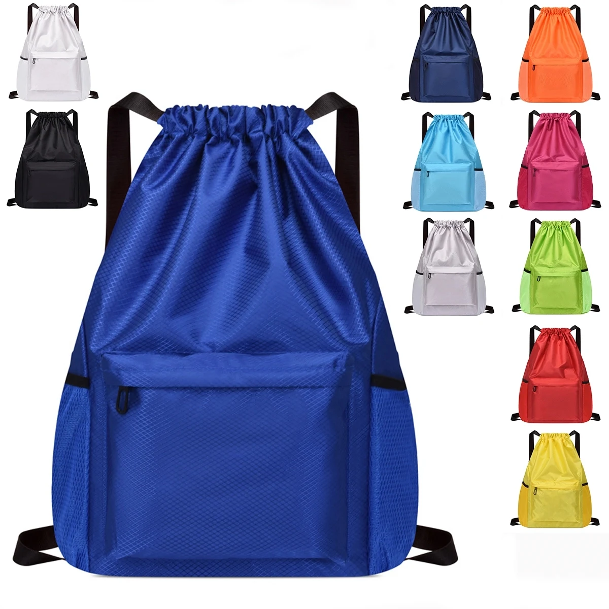 Waterproof Drawstring Gym Backpack Bag 1